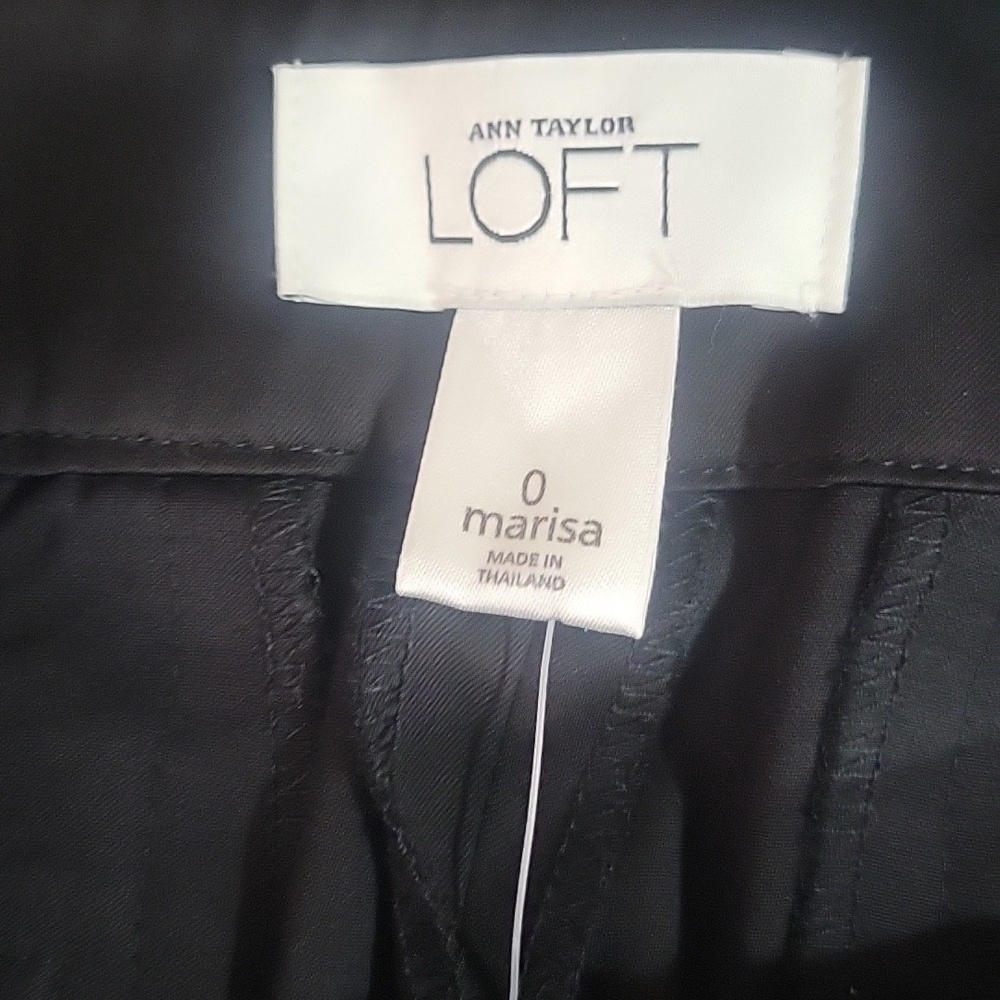 NWT LOFT Marisa Black Dress Pants - Picture 3 of 4